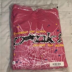 Sp5der P*NK Hoodie Size LARGE